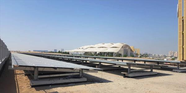 Construction of Solar Mounting Structure for University of Dubai